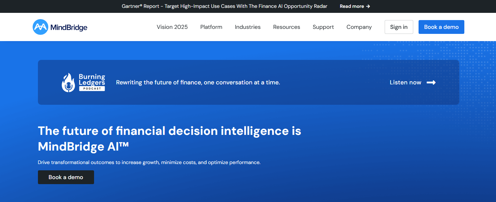 mindbridge AI banner