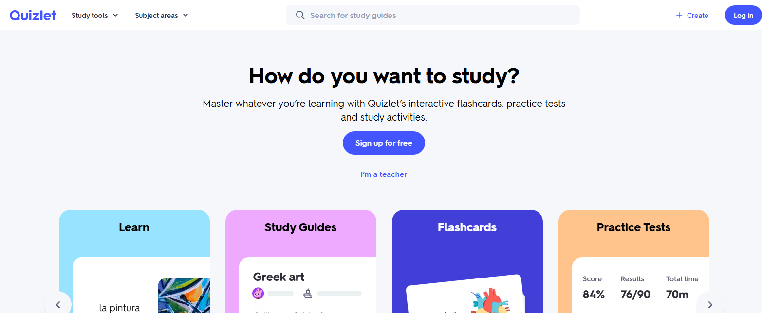 Quizlet Q-Chat banner