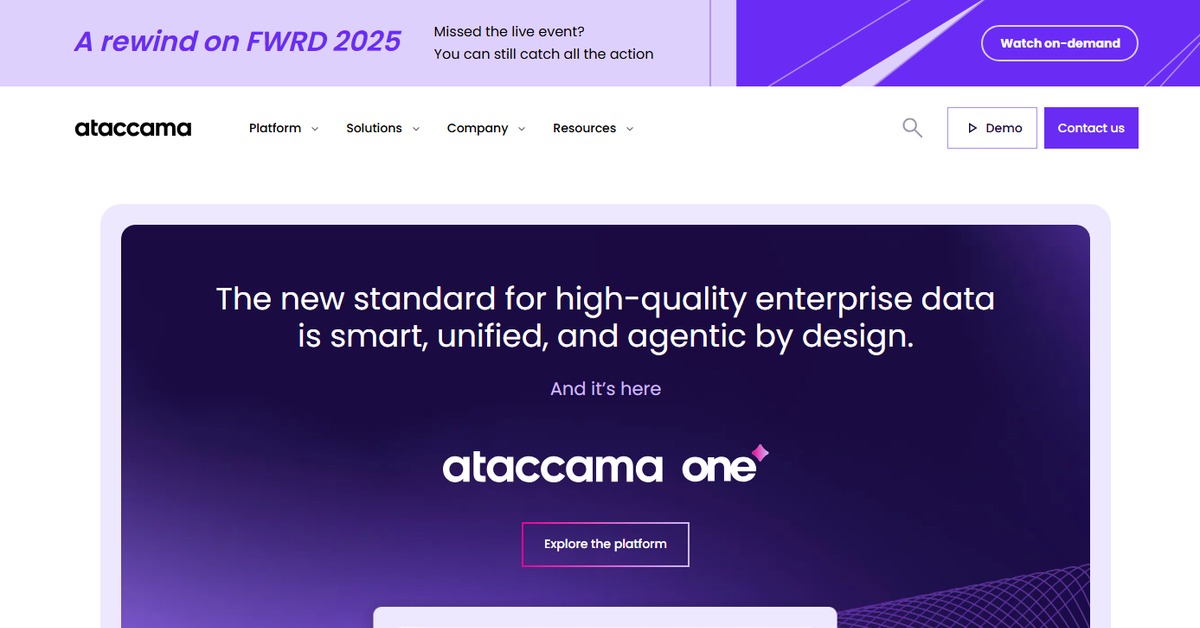 Ataccama ONE – Top-Rated Array (2026)